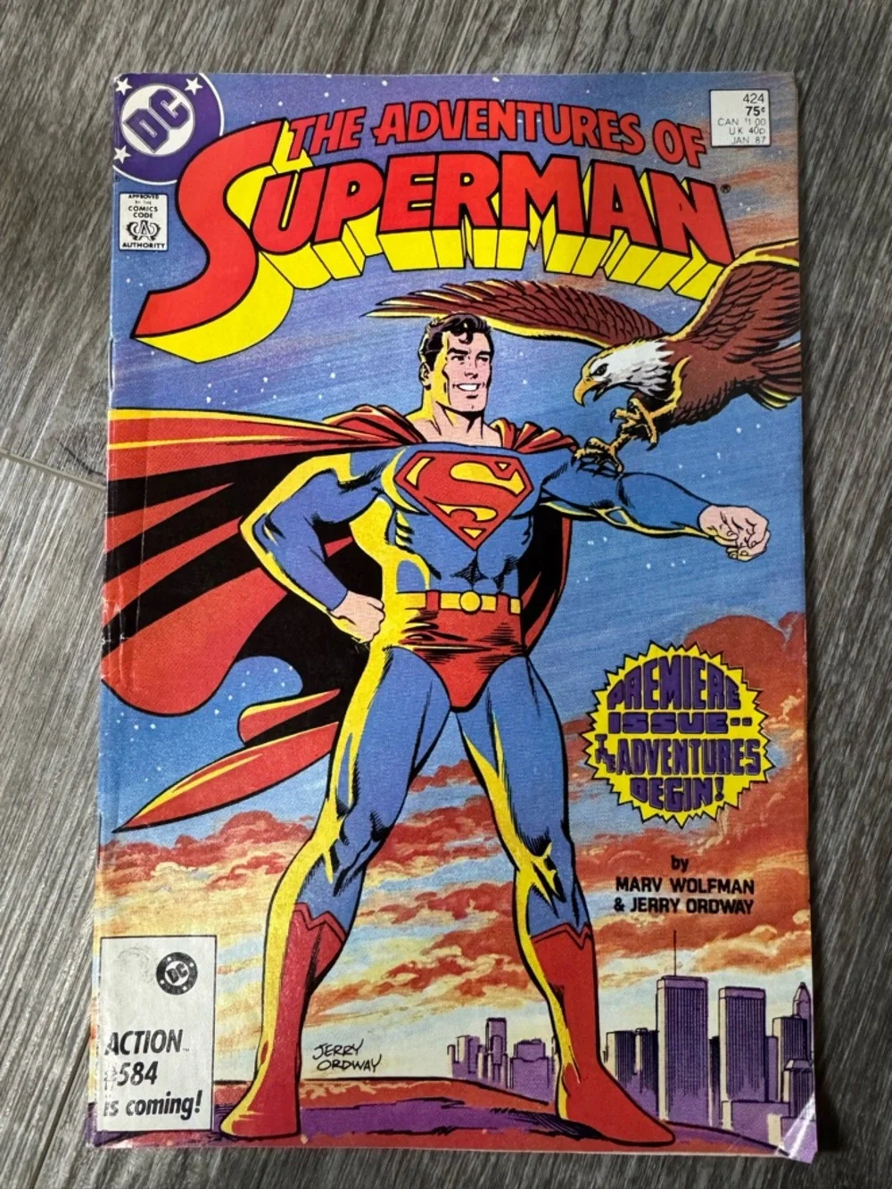 The Adventures Of Superman #424 DC Comics Jan 1987 - Picture 2 of 5